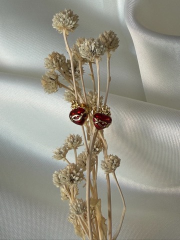 Aretes sagrado corazón mediano