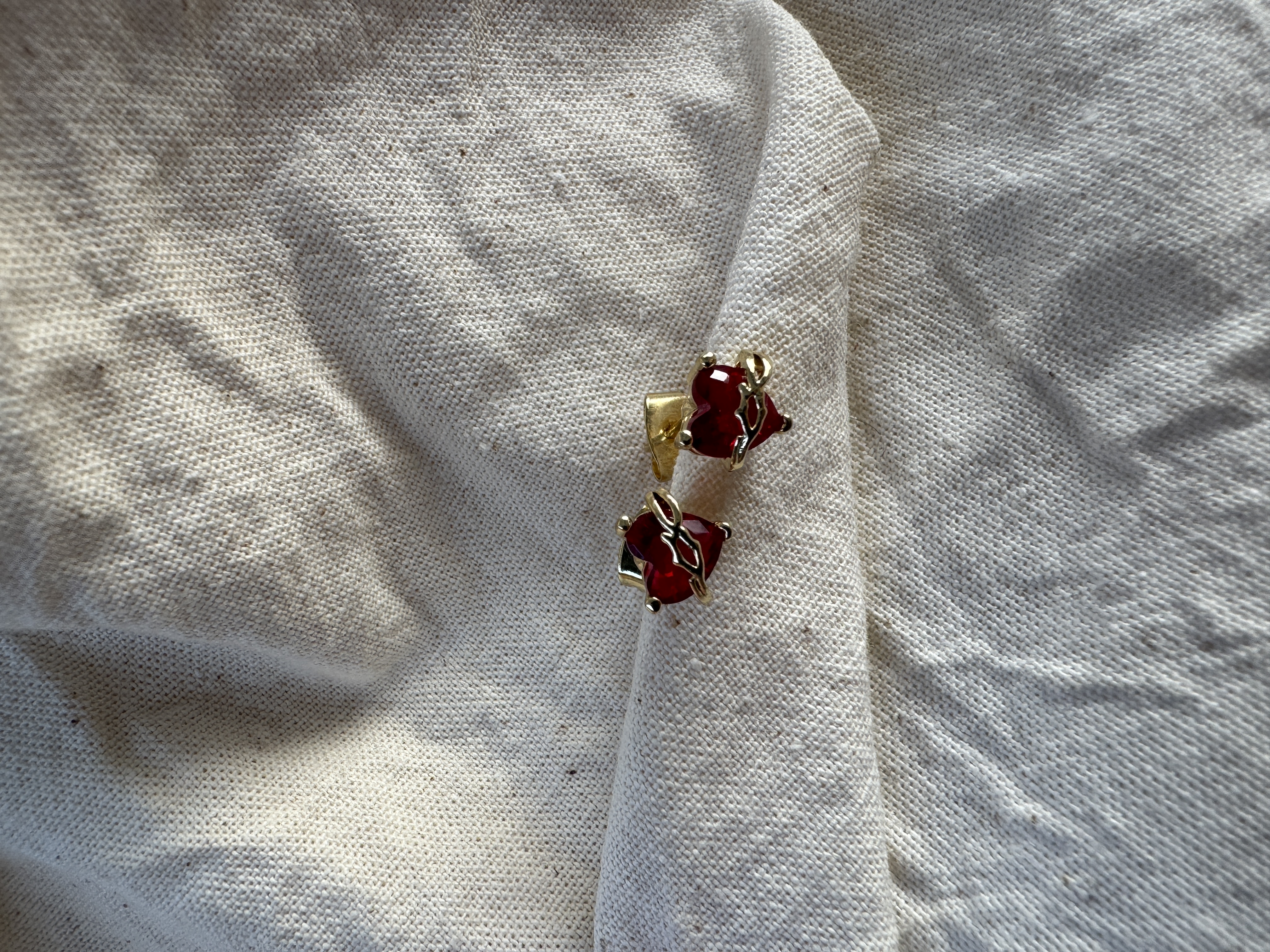 Aretes cristal sagrado corazón